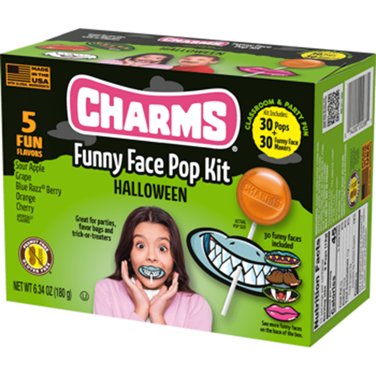 Charms Halloween Funny Face Pop Kit