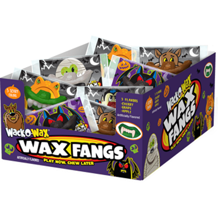 Assorted Wack-O-Wax Fangs ~ 24 Count Box