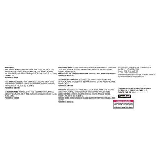 Frankford Sour Mega Brands Candy Assortment