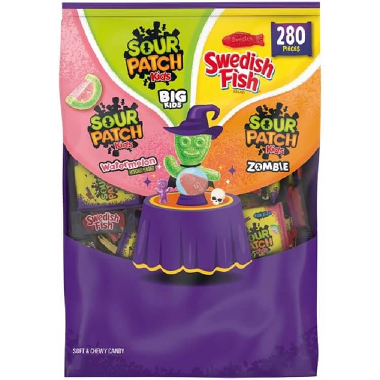 Sour Patch Kids and Swedish Fish Halloween Treat Packs ~ 280ct.  