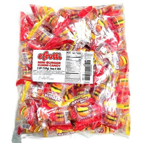 Gummi Hamburger-2lb Bag