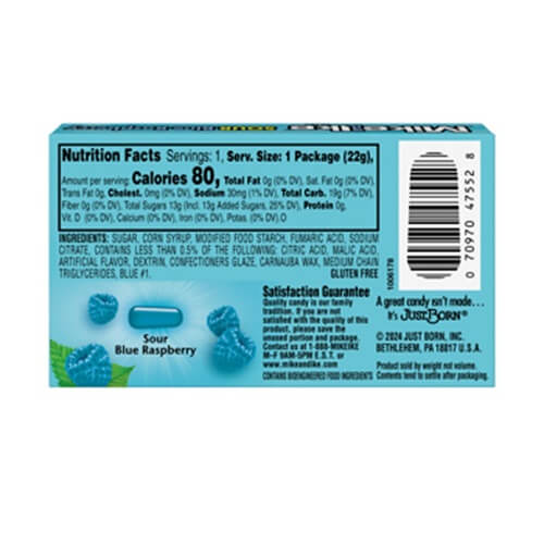 Mike and Ike Sour Blue Raspberry 24 Pack