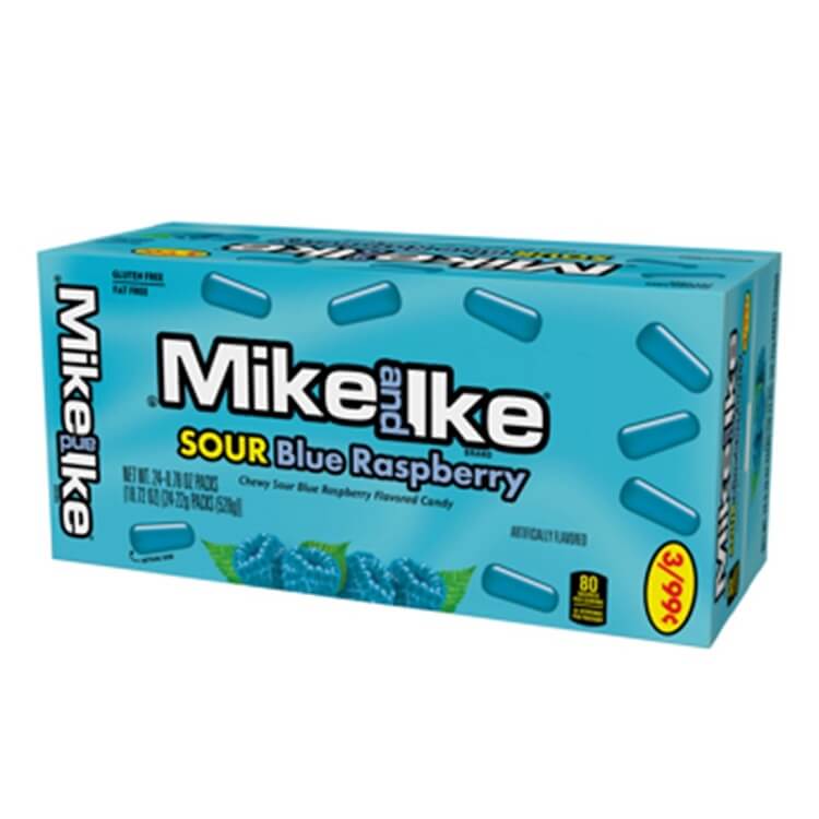 Mike and Ike Sour Blue Raspberry 24 Pack