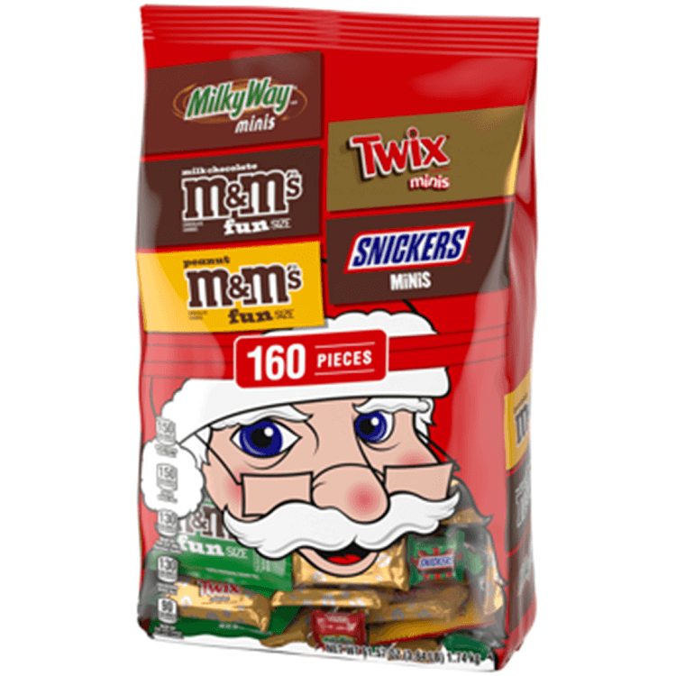 Mars Christmas Miniature Mix ~ 160 Pieces