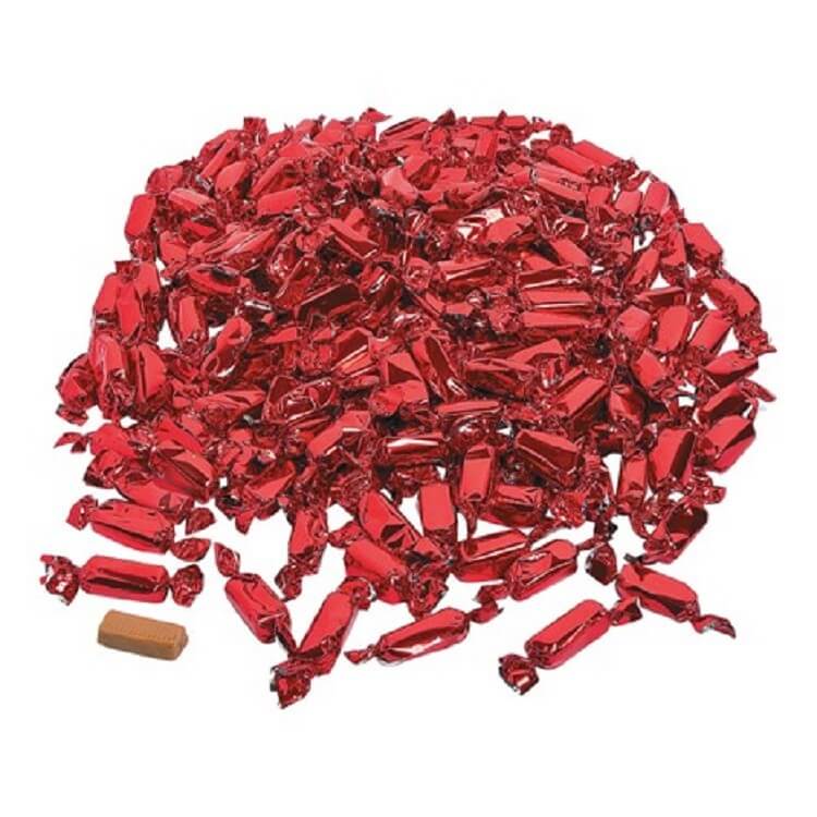 Red Foiled Wrapped Caramels