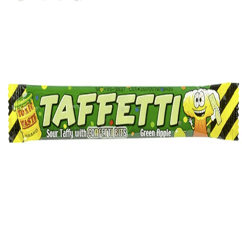 Toxic Waste Green Apple and Strawberry Taffetti