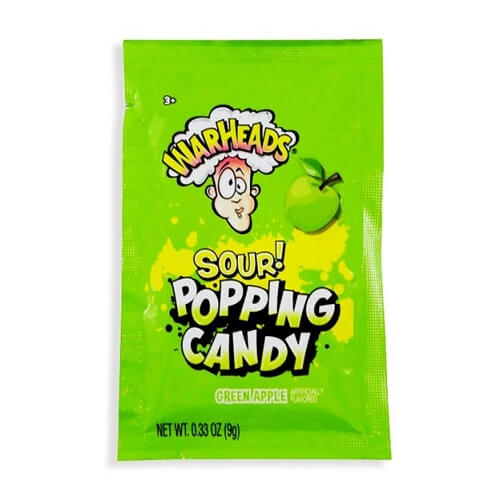 Warheads Sour Green Apple Popping Candy