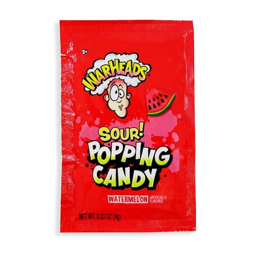 Warheads Sour Watermelon Popping Candy 