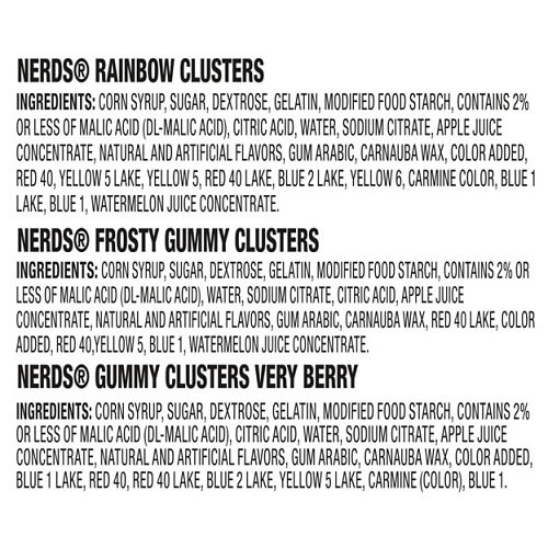 Christmas Nerds Gummy Clusters Treat Packs