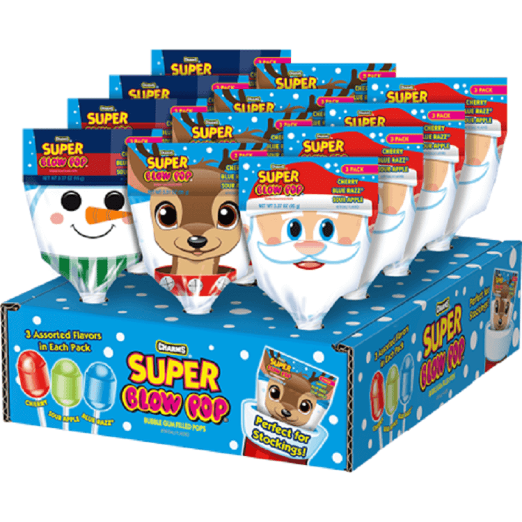 Charms Christmas Super Blow Pops