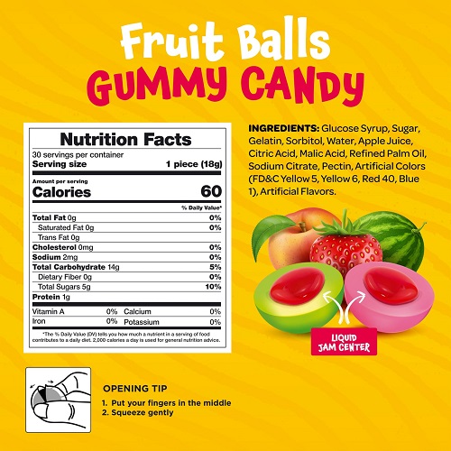 Funtasty Assorted Fruit Gummy Candy 