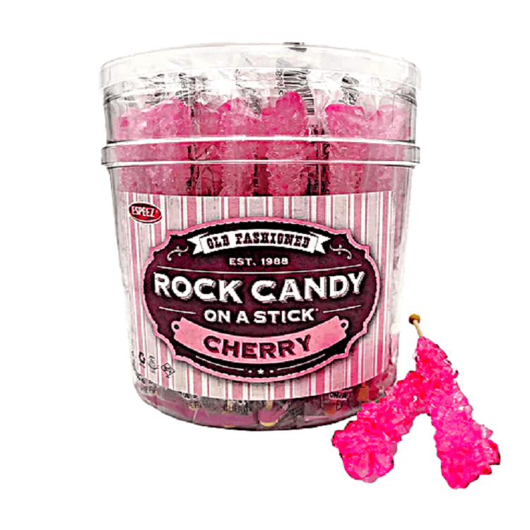 Pink Rock Candy Sticks 