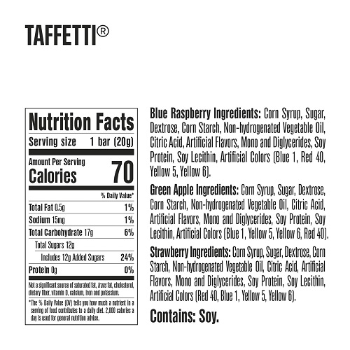 Toxic Waste Green Apple Taffetti