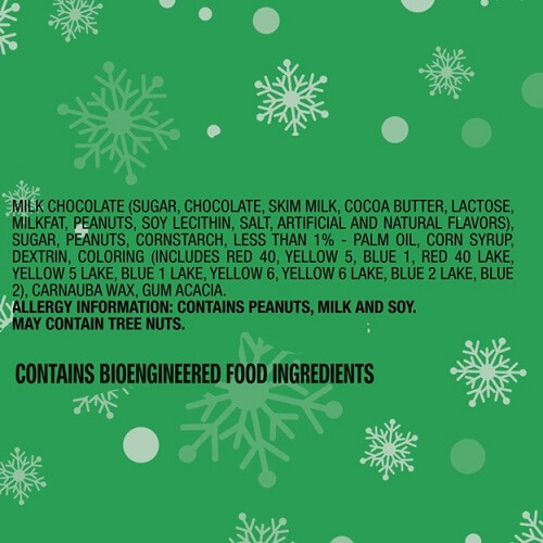 M&M Peanut Christmas Mix 