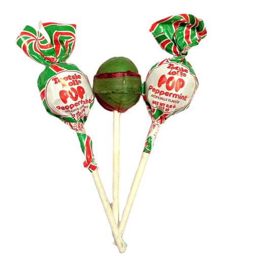 Tootsie Roll Candy Cane Pops 