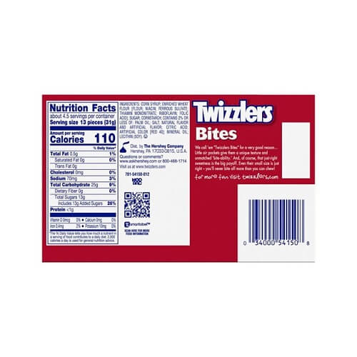 Twizzler Cherry Bites Theater Box 