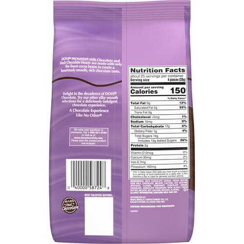 Dove Chocolate Hearts