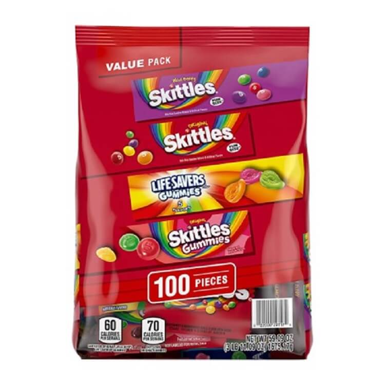 Skittles and Lifesaver Variety Pack 100 Pcs