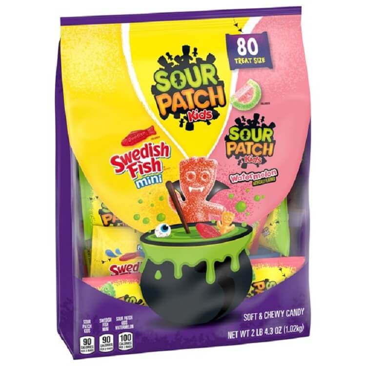 Sour Patch Kids and Swedish Fish Halloween Treat Packs
