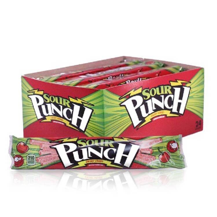 Sour Punch Cherry Straws~ 24ct   